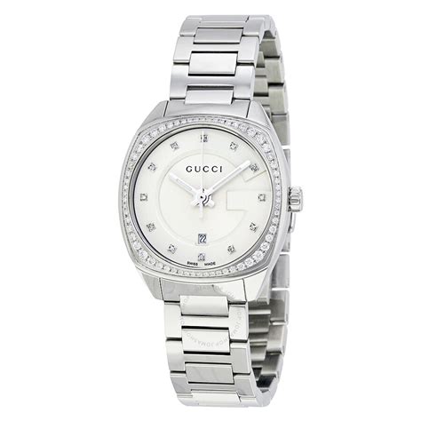 gucci stainless steel ladies watch|stainless steel Gucci ladies watches.